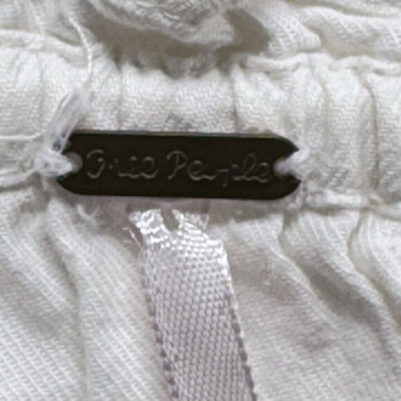 FREE PEOPLE Women Fleur De Jour Off Shoulder Mini Dress Sz XS White Boho 18-6 - Picture 6 of 11